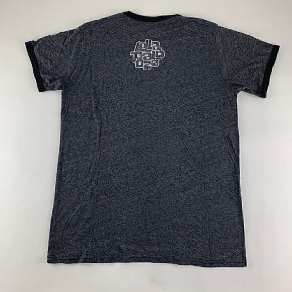 Chicago White Sox MLB Black Majestic Threads Lallapalooza Ringer Crewneck Shirt - Picture 4 of 5